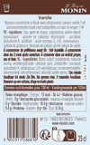 Le Sirop de MONIN Saveur Vanille sans sucre