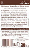 Le Sirop de MONIN Saveur Noix de Coco