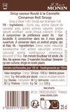 Le Sirop de MONIN Saveur Roulé à la Cannelle