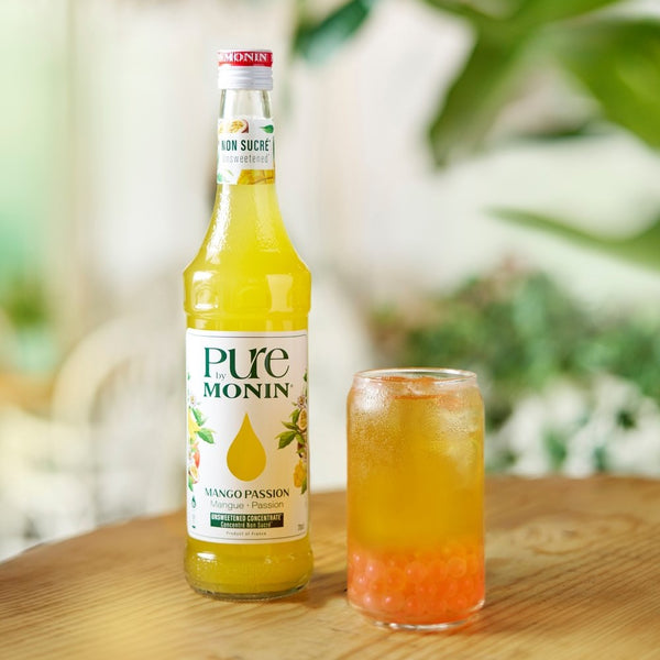 Bubble tea Mangue Passion + bouteille - Monin France