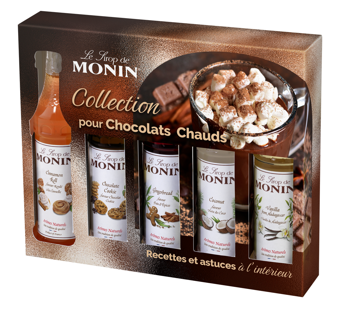 Coffret de sirops pour Chocolat chaud - 5x5 cl - Monin France