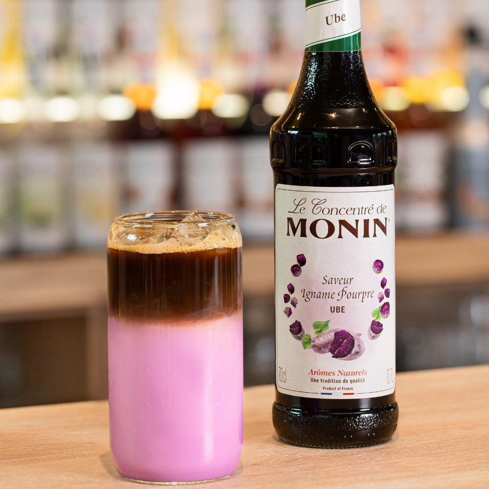 Dirty Ube Iced Latte - Monin France