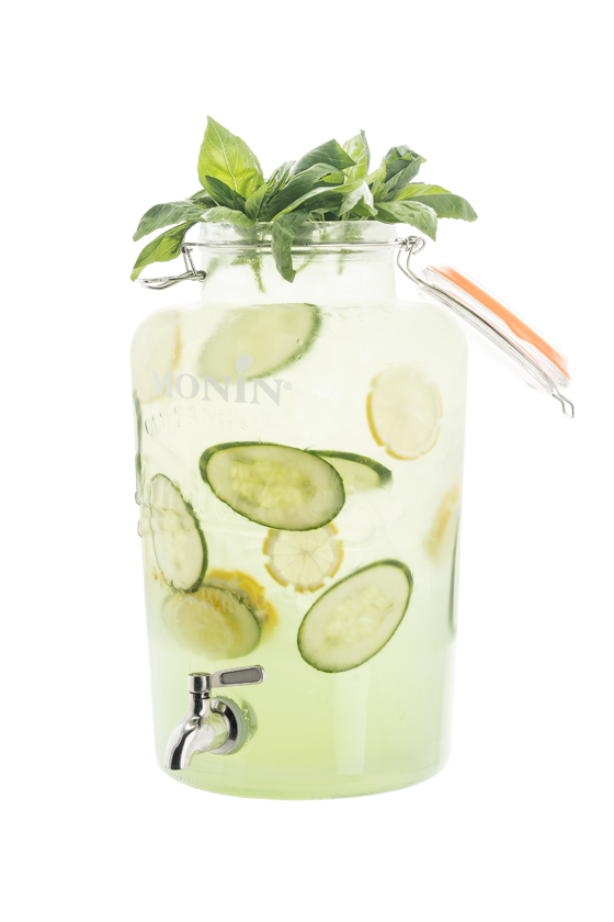 Fontaine Eau Aromatisée Concombre Basilic - Monin France