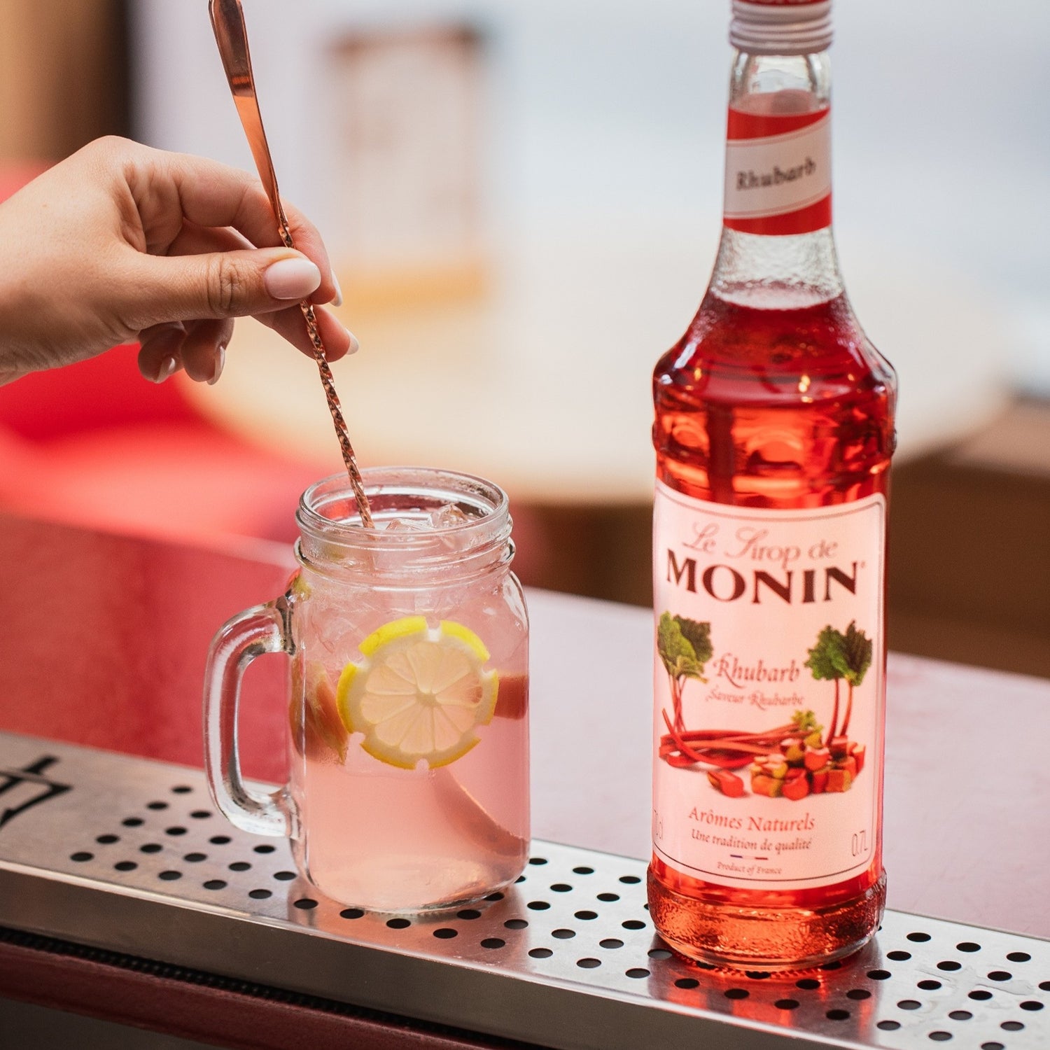 Fresh Soda Pomme Rhubarbe - Monin France