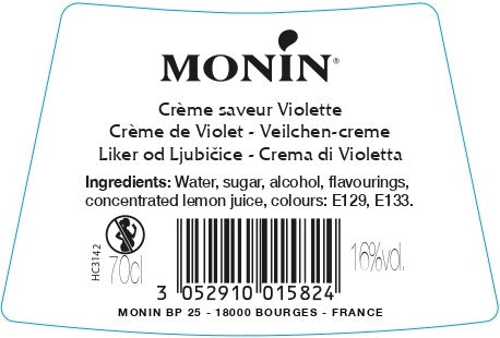 La Liqueur de MONIN Crème de Violette 70cl (16%)