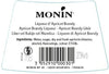 La Liqueur de MONIN Abricot 70cl (20%)
