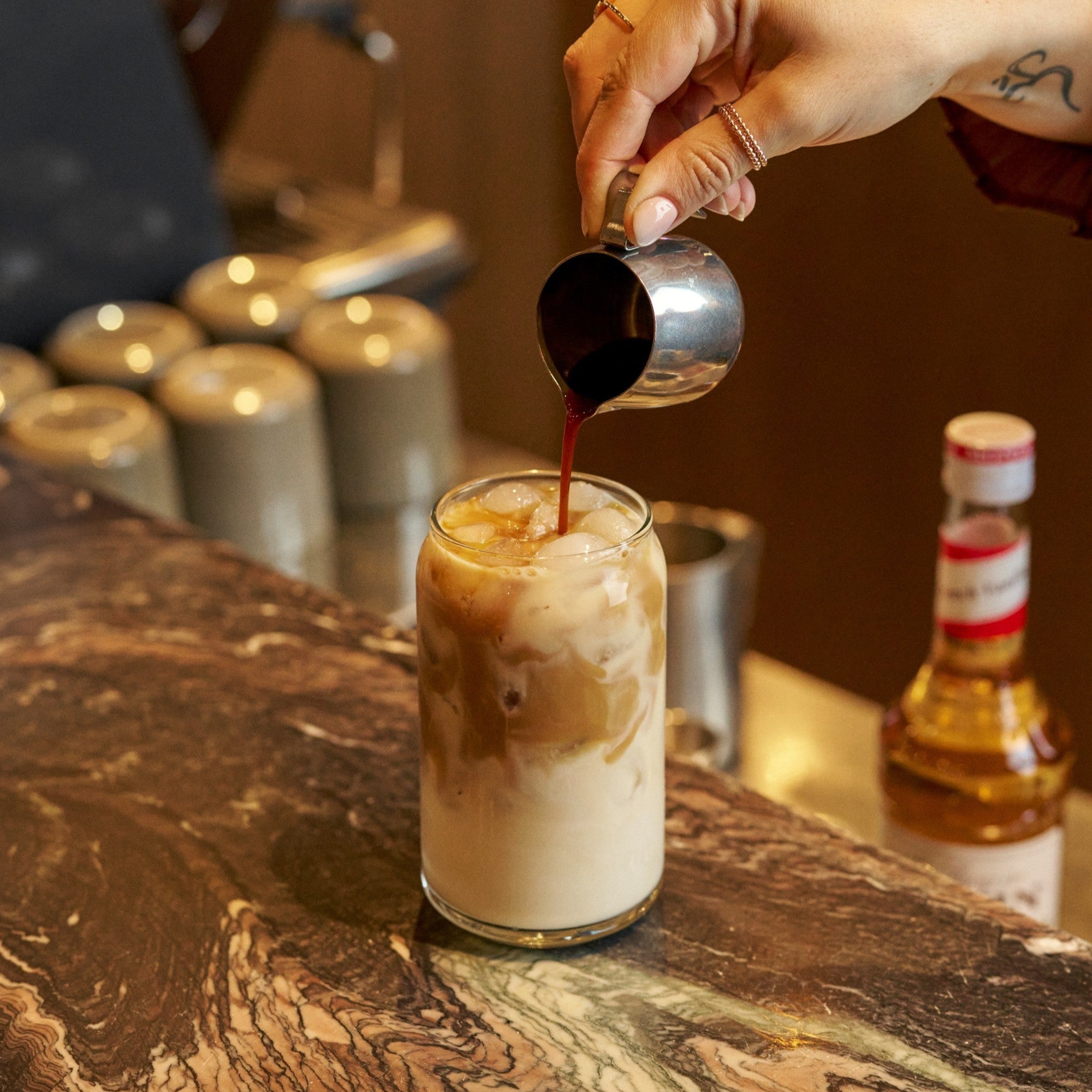 Iced Latte Pop Corn Fontaine - Monin France