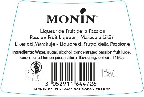 La Liqueur de MONIN Fruit de la Passion 70 cl (16%)
