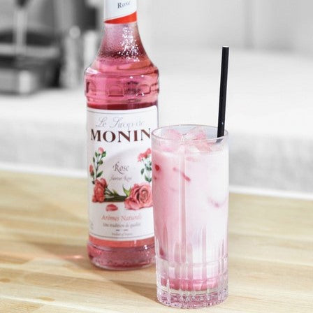 Lait Fraise Rose + bouteille - Monin France