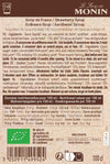 Le Sirop de MONIN Fraise Bio