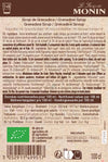 Le Sirop de MONIN Grenadine Bio