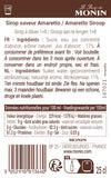 Le Sirop de MONIN Saveur Amaretto