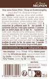 Le Sirop de MONIN Saveur Épices d'Hiver