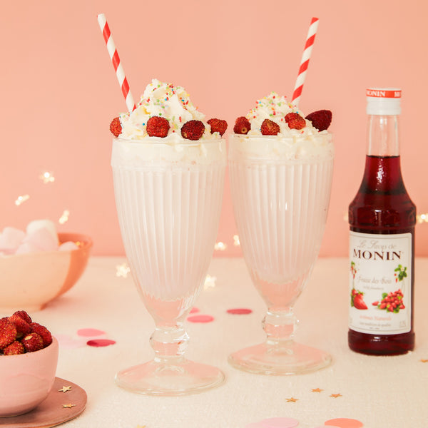 Milkshake Fraise Des Bois + bouteille - Monin France
