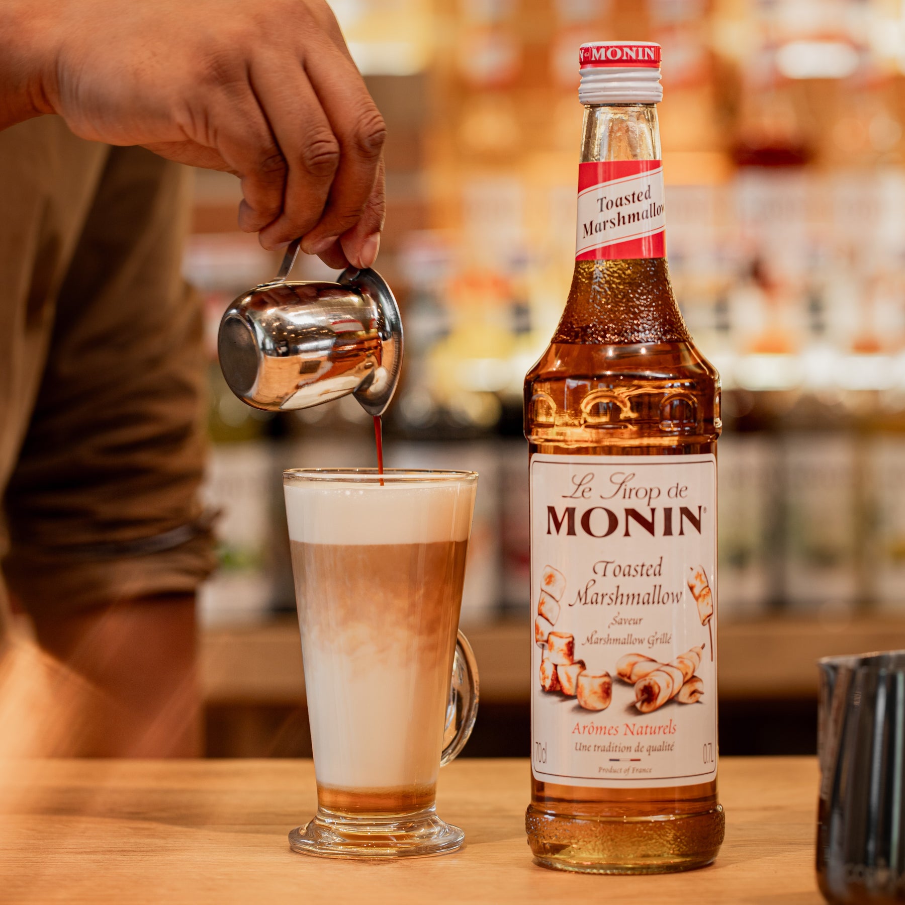 Latte Marshmallow Grillé + bouteille - Monin France