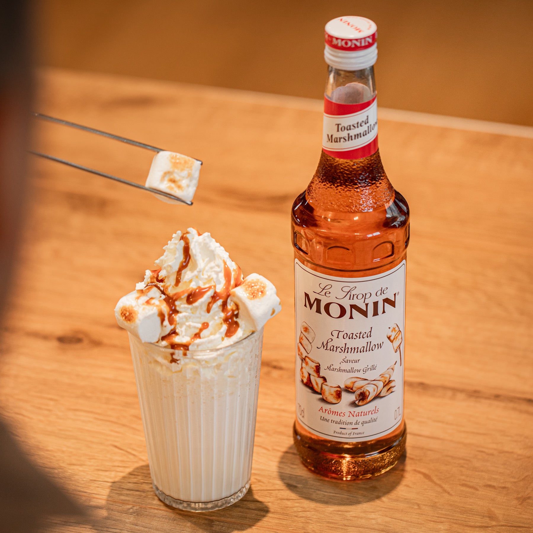 Frappe Marshmallow Grillé + bouteille - Monin France