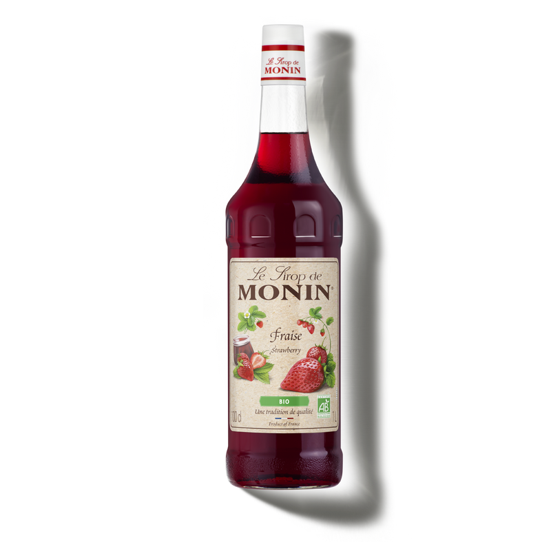 Le Sirop de MONIN Fraise Bio
