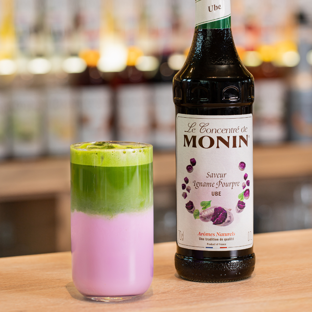 Ube Matcha Iced Latte - Monin France