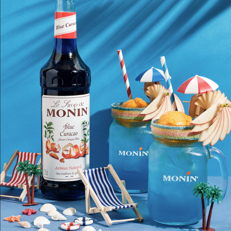 Citronnade Curaçao Bleu + bouteille - Monin France